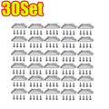 1-120Set Furniture Corner Connector Stainless Steel Angle Code for Cabinet Angle Shelf Support Fixed Brace Kits with Screw