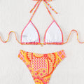 Women's Two Piece Bikini Set 2025, Sexy Triangle Push Up Swimsuit, Floral Print Bathing Suit, Beach Swimwear