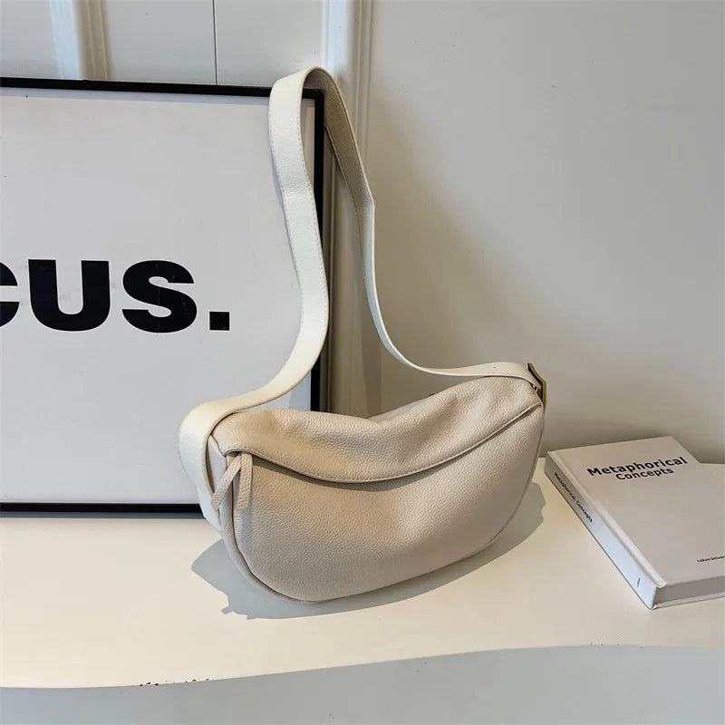 Fashion New Genuine leather Women's single-shoulder bag casual Commuting crossbody bag made of cowhide hobo bag handbag