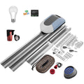 WiFi Control Automation Door Opener 800N Tilting Doors Motor 220V Garage Door Operator Kits With 2 Remote 3m Rails for 12²  Door