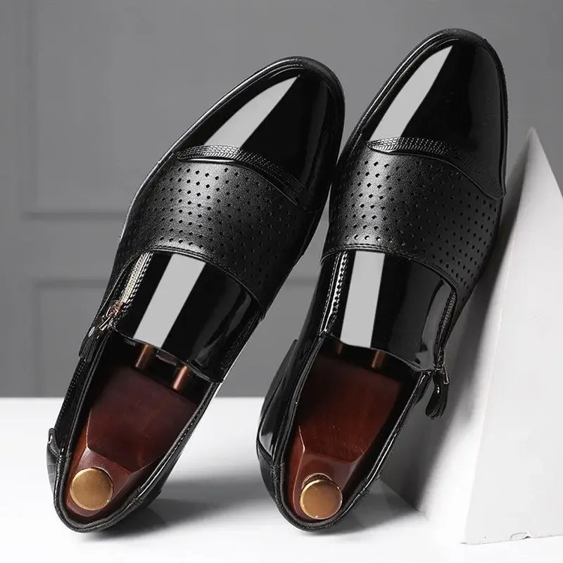 Men's Formal Shoes Official Business Social Shoe Male Leather Casual Office Low Price Elegant and Classic Italian 2025 Style 39