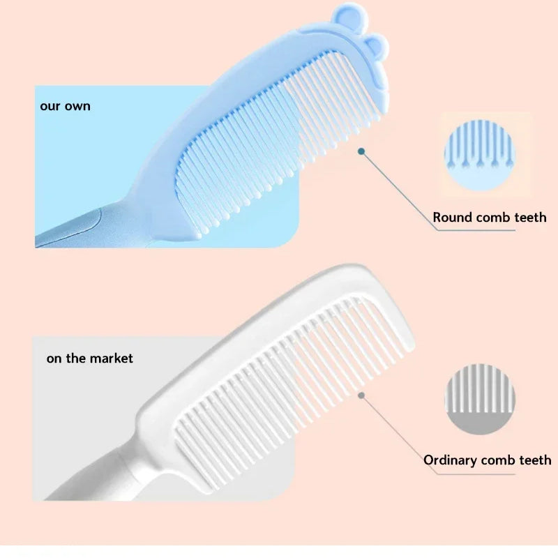 Baby Comb Hair Removal Brush Newborn Boys and Girls Baby Shampoo Soft Brush Suitable for 0-3 Years Old Babies
