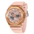 SMAEL Women Dual Display Waterproof Sport Quartz Watch LED Digital Analog Stopwatch Durable Daily Outdoor Casual Wristwatch
