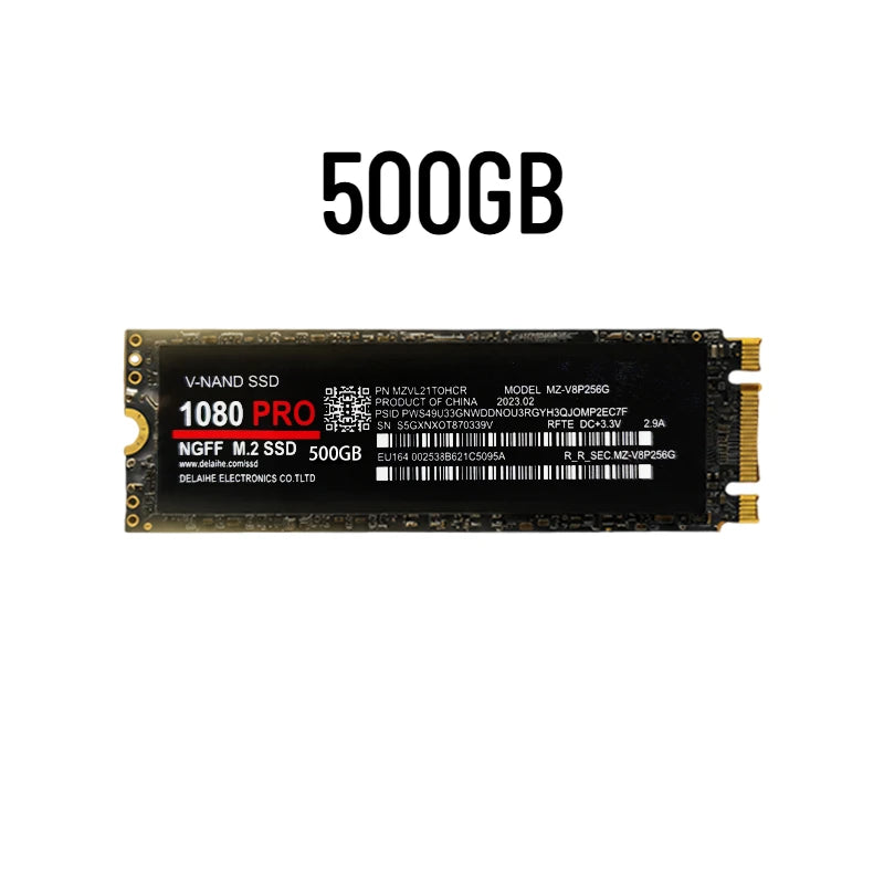 Original SSD 1080PRO 1TB Hard Disk Drive 2TB M2 NGFF NVME Interface Internal Solid State Hard Drive for Laptop Desktop Notebook