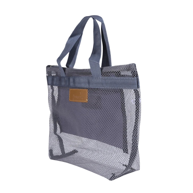 Travel Beach Bags Large Capacity Storage Bag Women Portable Outdoor Toiletries Swimming Mesh Storage Cases Travels Organizer Kit