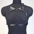 Women Fashion PU Leather Harness Waist Belt Punk Studded Decorative Harness Straps Suspenders Gothic Clothing Accessorie