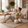 Household 22 cm Yoga Ball Soft Thickened Pilates Ball Anti-Burst Slip Resistant Fitness Pilates Ball Women