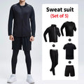 5/3/2/1 Piece Men's Four Seasons Multi-match Combination Sports Suit Gradual Zipper Jacket Running Fitness Short-sleeved Shorts