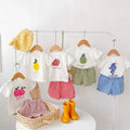 Fashion Baby Girl's Short Sleeve Suit Fruit Print Sets | SAMAG