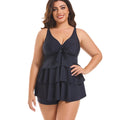Women's Two Pieces Set Plus Size Tankini Swimsuits Ruffle | SAMAG