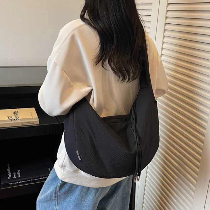 New Comfortable and Versatile Texture Hobo Bags Women Crossbody Bags Large Capacity Lightweight Casual Storage Bags Fashionable
