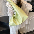 LEFTSIDE High-capacity Shoulder Bags for Women 2025 PU Leather Females Underarm Bag Lady Simple Hobo Bag Handbags and Purses
