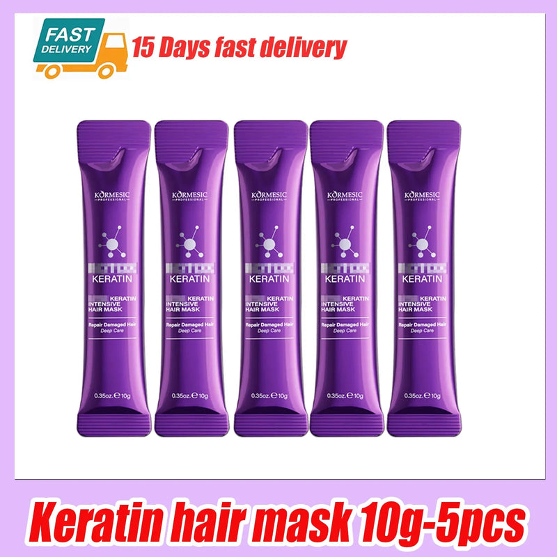 Keratin Hair Mask Magical 5 Second Repair Damage Frizzy Soft Smooth Shiny Hair Deep Moisturize Hair Treat Repair Hair Care Mask