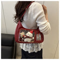 Korean Crossbody Bag Unique Japanese Designer Handbag Preppy Purse High-Quality Ita Bag For K-Pop Enthusiasts Everyday Use