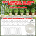 4/7mm Micro Drip Irrigation Kit 2-20m Adjustable Automatic Watering System for Garden Greenhouse Flower Beds Potted Plants
