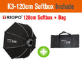 TRIOPO Bowens Mount Softbox K-3 55cm 65cm 90cm 120cm Quick-Setup Octagon Softbox for Godox Aputure Sokani Studio LED Video Light