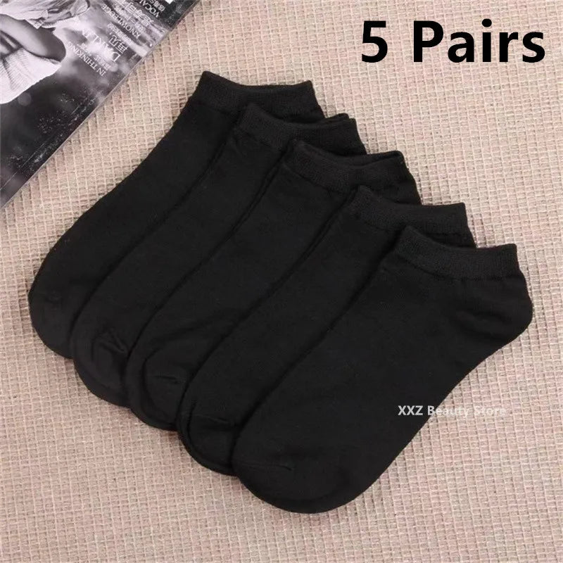 Pairs Solid Color Casual Breathable Socks Boat For Women | SAMAG