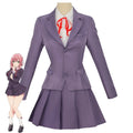 Anime The 100 Girlfriends Who Really, REALLY Love You Hanazono Hakari Cosplay Costume Purple School Uniform Wig Woman Cute Suit