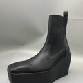Men's Chelsea Boots Platform High Heels Man Gothic Sneakers Leather Kiss Boots Vintage Trendy Designer Shoes