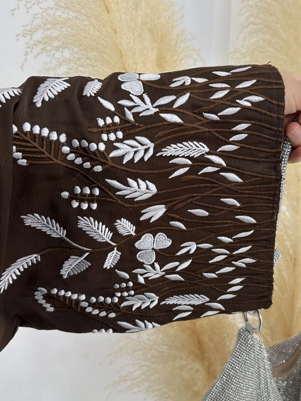 Turkey Emboridery Abaya for Women Dress Morocco Dubai Islam Vestidos Eid Muslim Arab Long Robe Ramadan Kaftan Abayas Jalabiya