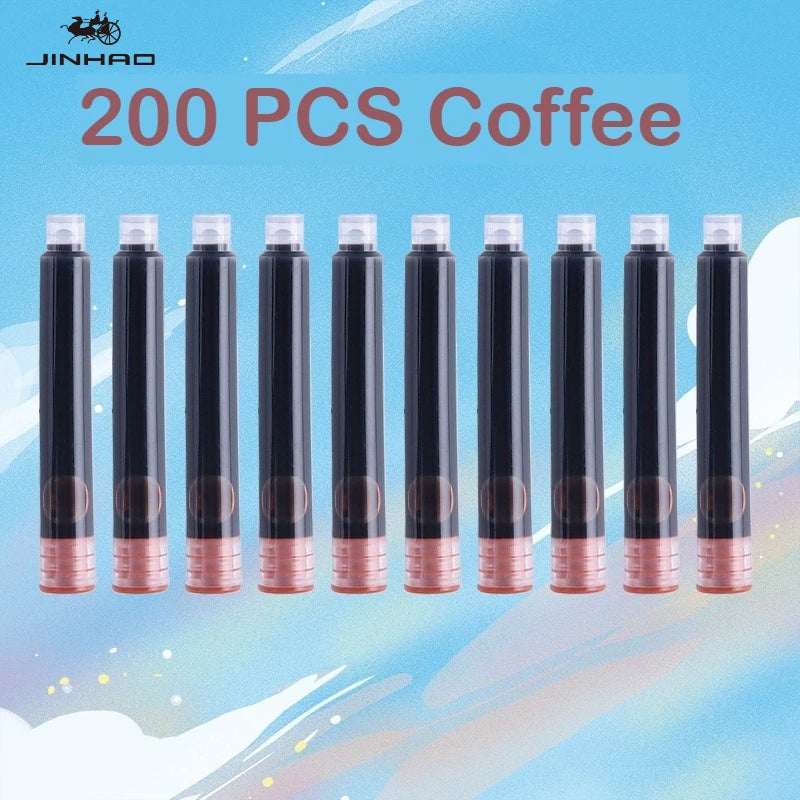 500/12 PCS JINHAO 12 Colors 3.4mm Non carbon Fountain Pen Ink Universal Sac Cartridges Refills School Office Supplies Stationery