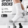 1/3/6pairs Men's Cotton Crew Sports Socks Breathable Mesh | SAMAG