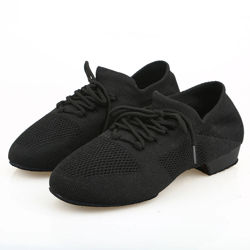 Dance Shoes for Women Jazz Salsa Ballroom Dancing Shoes Mesh Casual Flat Sprots Shoe Ladies Girls Modern Yoga Sneakers 34-42
