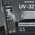 Baofeng UV-32 Walkie Talkie Screen Protector Fingerprint Proof Automatic Repair Scratch Specially Designed for UV-32 DM-32 Radio