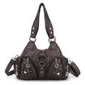Angelkiss Women Handbags Rose Soft Tote Bag Small Top-handle Purse Fashion Satchel Multi-Pockets Shoulder Bag Hobos Phone Pack