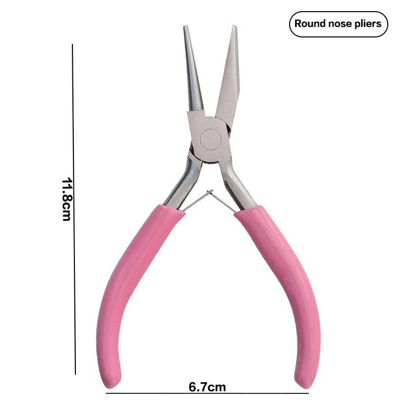 Jewelry Crimping Pliers For Making Tips Tool Tweezers Crimp Nose Pliers Jump Rings & Split Rings Double Rings Diy Accessories