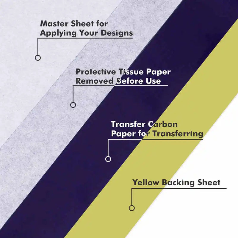 100/50/30/10/5pcs Tattoo Transfer Paper A4 Size Tattoo Stencil Paper Carbon Thermal Copy Paper for Tattoo Transfer Machine