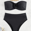 XS - XL 3D Flower Female Bandeau Swimsuit High Waist | SAMAG