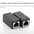 Network cable butt connector extender adapter rj45 network monitoring broadband crystal head adapter straight connector connecti