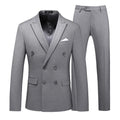 2 Pieces Double Breasted Formal Men Suits Slim FitGroom Tuxedos for Wedding Peaked Lapel Custom Male Blazer Prom Daily Wear