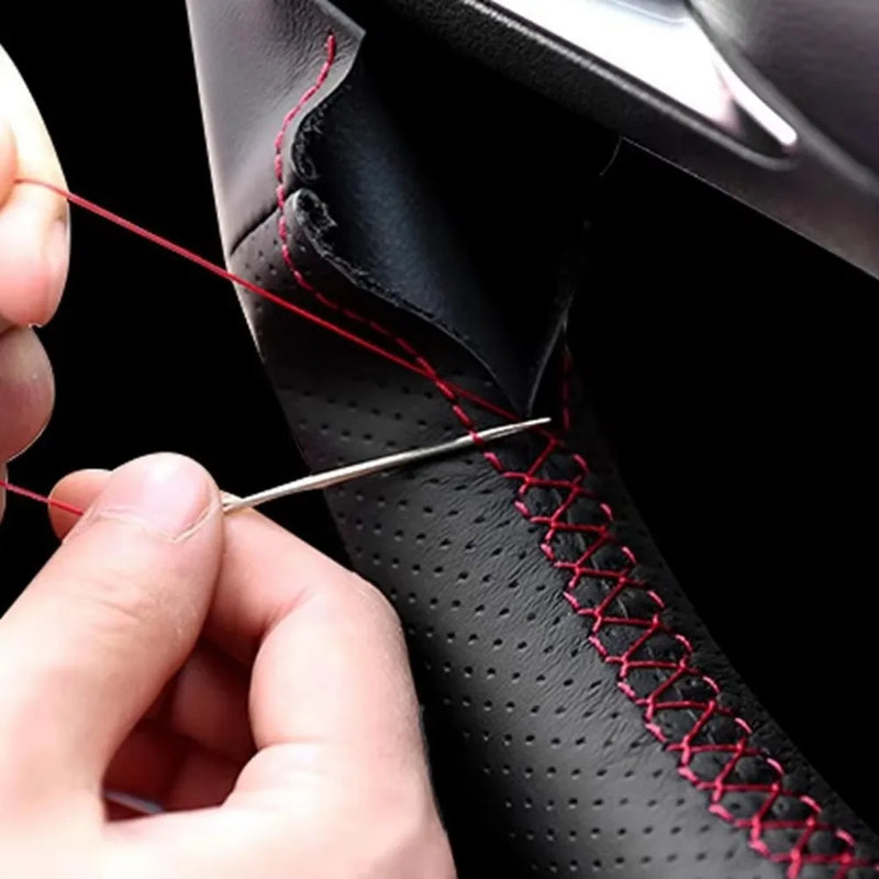 Custom Anti-Slip And Soft Suede Leather Car Steering Wheel Cover For Volvo V60 XC60 XC90 S60 S80 S90 Avant Steering Wrap