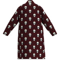 2026 New Men's Home Pajamas Sushi Red Skull Digital Full Print Casual Bathrobe Spring and Summer Thin Quick-drying Home Robes wi