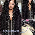 40 42 Inch HD Loose Deep Wave 13x6 Lace Front Human Hair Wigs Brazilian Curly Water Wavy 13x4 Lace Frontal Wigs For Women 250%