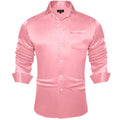 Solid Satin Shirts for Men Sage Green Black Yellow Red | SAMAG