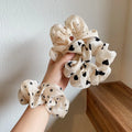 1/3 Pcs Minimalist Sweet Fabric Hair Ties for Women Floral Polka Dot Printed Hair Scrunchies Elastic Accessories Wholesale
