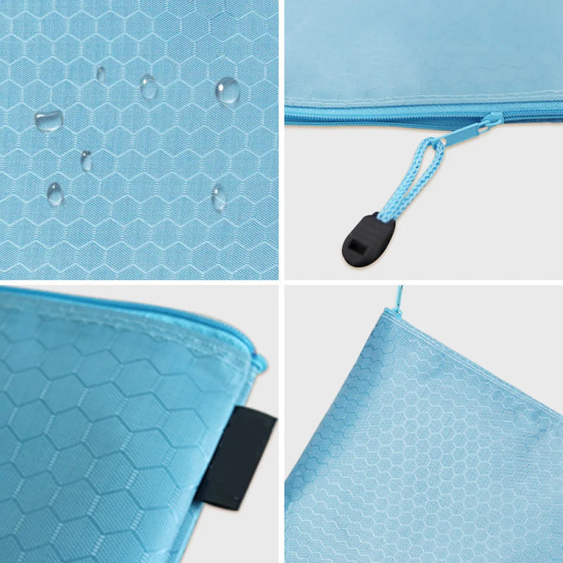 A4/A6 Pencil Bag Zipper Pouch Document Puzzle Bag Waterproof Zip File Folders Pencil Case Storage Bags School Office Supplies