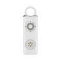 130dB Rechargeable Personal Alarm Keychain, LED Flash Emergency Security Alarm Portable Self-Defense Device for Women Student