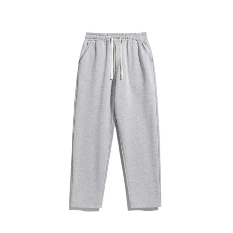 Men's regular - fit plain sports straight - leg pants with drawstring and elastic waistband, knitted - View 5 | SAMAG