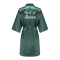 Wedding Party Team Bride Robe With White Letters Kimono | SAMAG