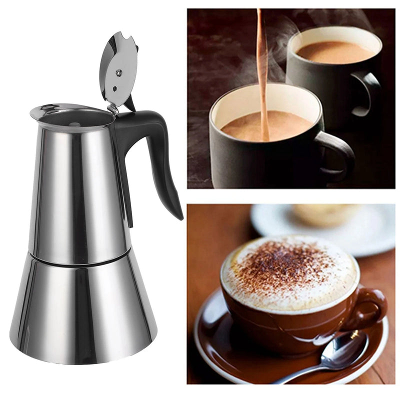 300ml Stainless Steel Electric Coffee Pot Household Coffee Maker Kettle for Home