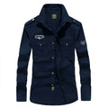 Men's Spring Cotton Casual Shirt Military Tooling | SAMAG