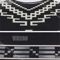 Movie Cosplay Clint Eastwood Poncho Cowboy Serape Aztec Pattern Black Fringed Shawl Cape Cloak Hat Halloween Navidad Comic Con
