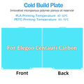 Glacier Cold Build Plate For Elegoo Centauri Carbon Heat Bed High Viscosity Two Sided Printing 261mm*270mm 3D Printer Parts