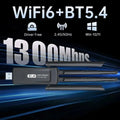 KEBIDUMEI 1300Mbps WiFi Adapter Network Card Dual Band 2.4G/5GHz Bluetooth 5.4 Wireless Receiver - Visuel 6 | SAMAG