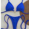 Sexy Halter Solid color Bikini Set Women's Swimsuit | SAMAG