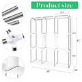 Closet Wardrobe Organizer Storage Rack Portable Clothes Shoe Clothing Shelf Dustproof Non-woven Fabric Quick and Easy to Assembl